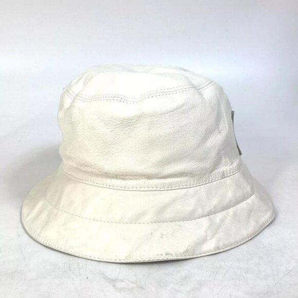 LOUIS VUITTON cup hat bucket hat Leather White - Picture 5 of 14
